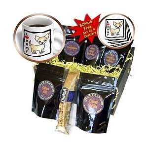   Tan Longhaired Chihuahua   Coffee Gift Baskets   Coffee Gift Basket