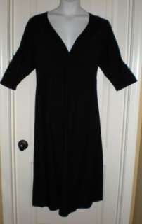   Fisher Black Washable Stretch Crepe Twist Bodice Longer Dress 2X $278