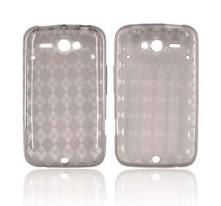   Hard Crystal Silicone Case Cover For HTC Status Crystal  