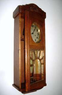BEATIFUL ANTIQUE WALL CLOCK REGULATOR FRENCH NANCY 1900 TOP  