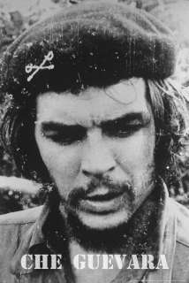 Che Guevara Black And White Portrait Poster Print  