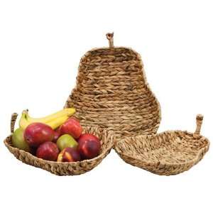  Water Hyacinth Pear Shaped Tray S3