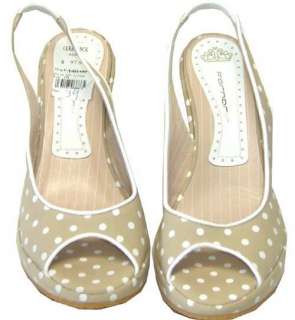   mujeres de /39 de tela beige star de las sandalias de Fornarina 8 US