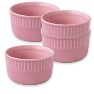 Pfaltzgraff Solid Color Collection Ramekins, Set of 4, Pink 