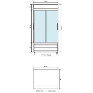   Door Commercial Merchandiser Refrigerator   White Finish Appliances