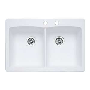   Double Basin Composite Granite Kitchen Sink 440221 2