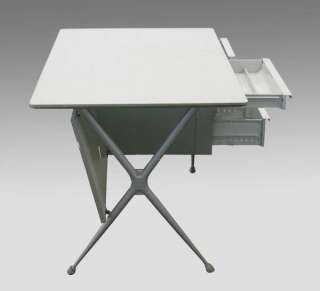 Mid Century Modern RAYMOND LOWEY Industrial Metal Desk  