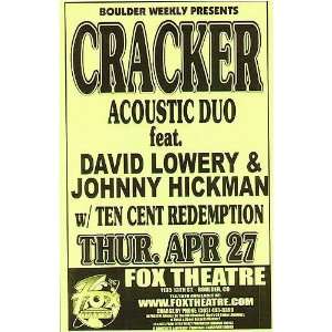  Cracker Fox Boulder Original Concert Poster 2006