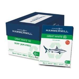  Great White 50 Recycled Copy Paper, 20 lb., 8 1/2 x 11, White 