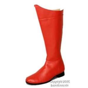   Childs Red Super Hero Costume Boots (Size Small 13 1) Toys & Games