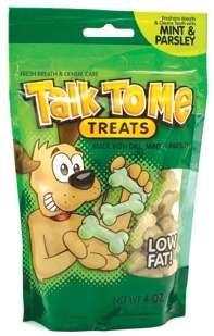 Talk To Me Mint Fresh Breath Dog Treats 4 oz. (3 Pack)  