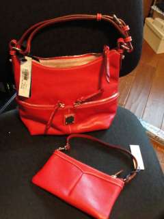 NWT $255 Dooney & Bourke Handbag & Wristlet RED  