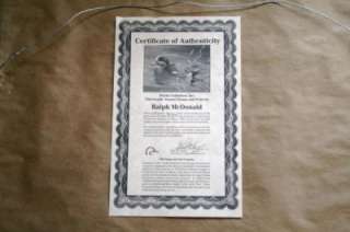 DUCKS UNLIMITED 1996 Ralph McDonald 13th Annual Stamp Print  