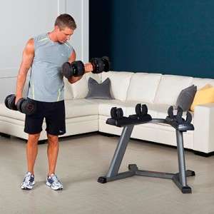   120 lb. Dumbbell Set Easy One turn Handle Weight Adjustment  