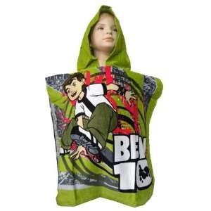        Ben 10 serviette de bain (Poncho) Green 120 x 60 cm 