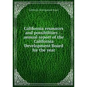   Development Board for the year California Development Board Books