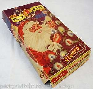 Antique Clemco Outfit Gen Electric Christmas Light Box  