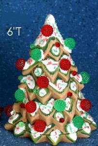   Bisque Ready to Paint Gingerbread Tree Light electric included 6 tall