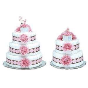  Bloomers Baby Diaper Cakes   Pink Mums w/ Pink Dots Baby