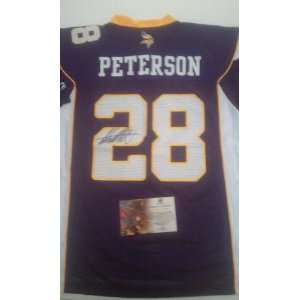  Adrian Peterson Signed Minnesota Vikings Jersey 