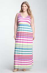 Splendid Tropical Stripe Maxi Dress (Plus) $168.00