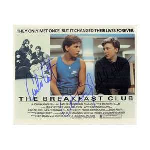 The Breakfast Club(Emilio Estevez / Anthony Michael Hall) Autographed 