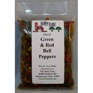 Dried Red and Green Bell Pepper Dices, 2 Grocery & Gourmet Food