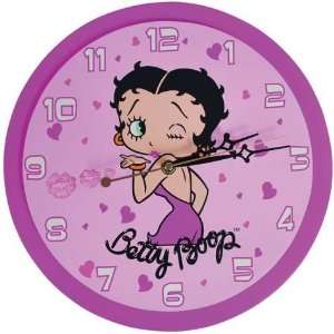 Betty Boop Classic Wall Clock   Whimsical Wood Laminate 12 