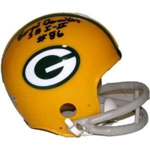 Autographed Boyd Dowler Mini Helmet   Throwback   Autographed NFL Mini 