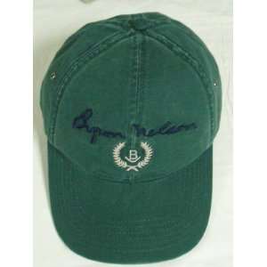  Byron Nelson Straight Golf Hat Forest Green Cap New 