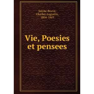   , Poesies et pensees Charles Augustin, 1804 1869 Sainte Beuve Books