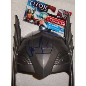  Chris Hemsworth Signed THOR Helmet w/Proof COA Asgard 