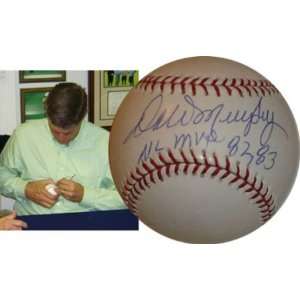 Dale Murphy Signed Official MLB MVP Inscription
