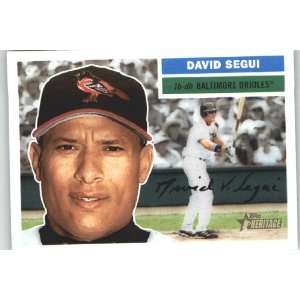 2005 Topps Heritage White Backs #306 David Segui   Baltimore Orioles 