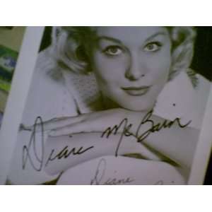  Mcbain, Diane Fan Club Postcard 1961 Signed Autograph 