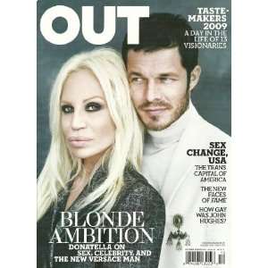  Out Magazine October 2009 Donatella Versace Taste Makers 