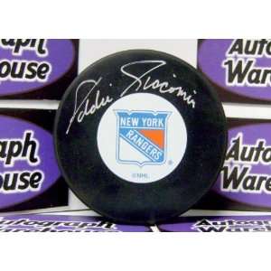 Eddie Giacomin Autographed Puck 