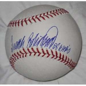 Frank Robinson Signed Ball   586 Hrs