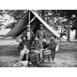   vicinity). Gen. George Stoneman and staff 1862 June.
