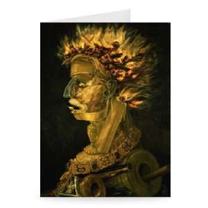  Fire, 1566 by Giuseppe Arcimboldo   Greeting Card (Pack of 