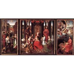  Hand Made Oil Reproduction   Hans Memling   32 x 16 inches 