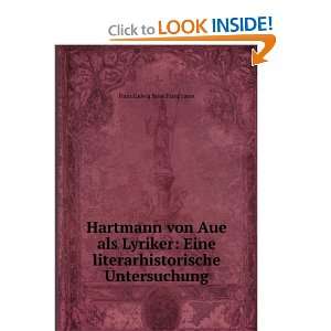  Hartmann von Aue als Lyriker Eine literarhistorische 
