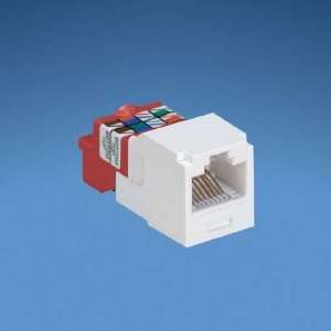 Panduit CJ5E88TIW Mini Com Cat5e Modular Jack, Off White, Box of 50