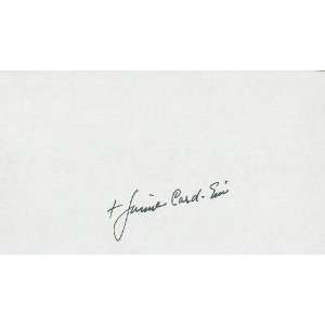 Jaime Sin Noted Roman Catholic Archbishop Autograph