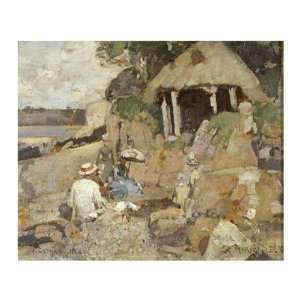  The Summer House Sir James Guthrie. 14.00 inches by 12.25 