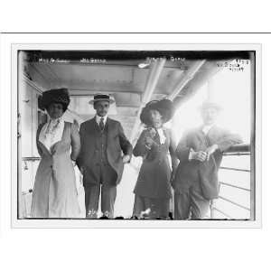   Mrs. G. Gould, Jay Gould, Marjorie Gould, and Geo. Gould, in boat deck