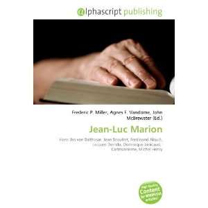  Jean Luc Marion (French Edition) (9786134307550) Books