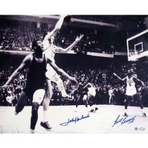  John Havlicek & Bill Russell Dual Autographed Havlicek 