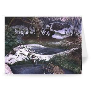 Frozen Ponds by John Northcote Nash   Greeting Card (Pack of 2)   7x5 