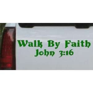 Dark Green 54in X 13.3in    Walk by Faith John 316 Christian Car 